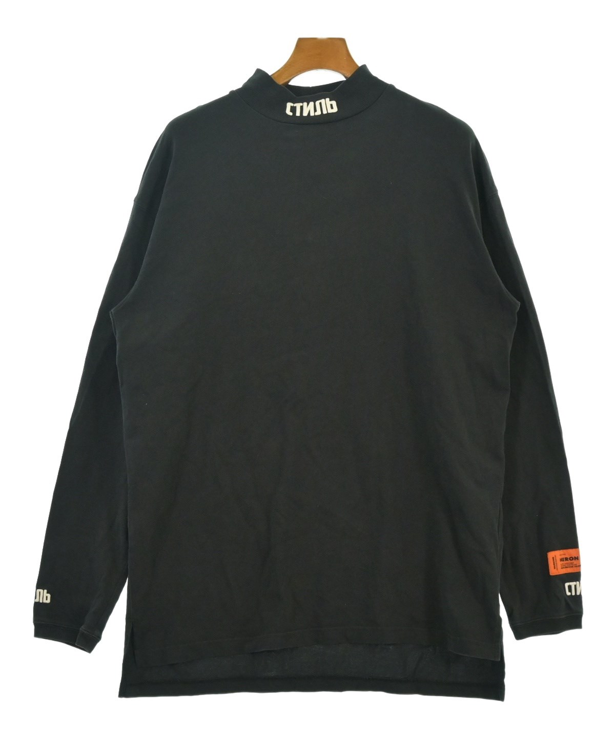 HERON PRESTON（ヘロンプレストン）Tシャツ・カットソー 黒 サイズ:S 