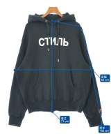 HERON PRESTON（ヘロンプレストン）パーカー 黒 サイズ:L メンズ/2200652024067