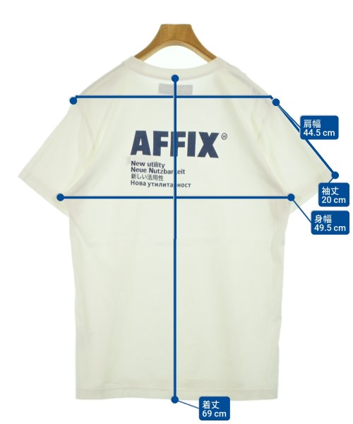 AFFXWRKS（アフィックスワークス）Tシャツ・カットソー 白 サイズ:L メンズ/2200558547028