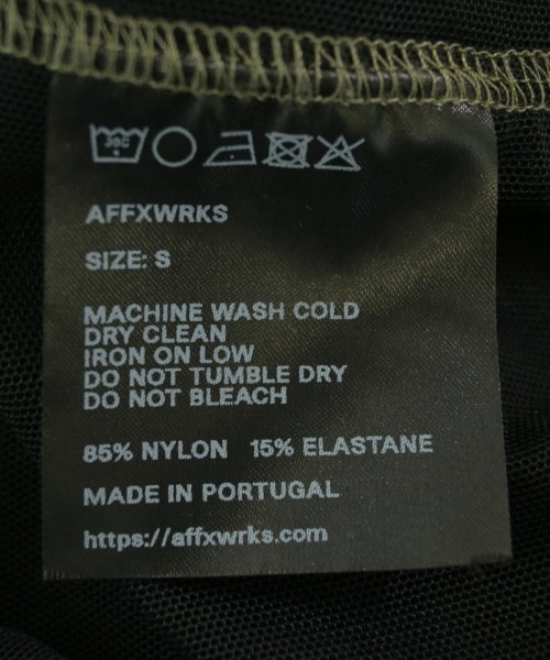 AFFXWRKS（アフィックスワークス）Tシャツ・カットソー 黒 サイズ:S メンズ/2200708876022