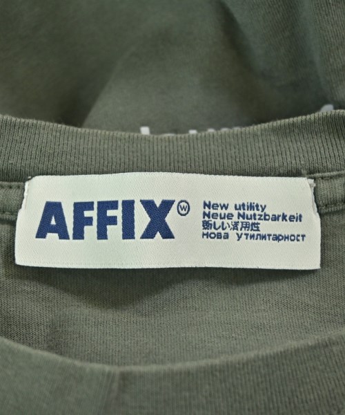 AFFXWRKS（アフィックスワークス）Tシャツ・カットソー カーキ サイズ:XS メンズ/2200684268033