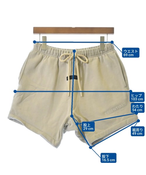 Fear of God ESSENTIALS（フィアオブゴッド　エッセンシャルス）ショートパンツ ベージュ サイズ:XS レディース/2200629837287