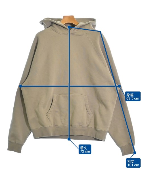 Fear of God ESSENTIALS（フィアオブゴッド　エッセンシャルス）パーカー カーキ サイズ:M メンズ/2200623567081