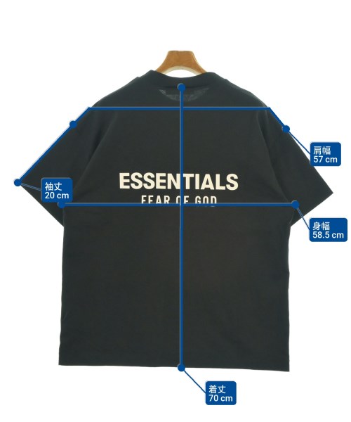 Fear of God ESSENTIALS（フィアオブゴッド　エッセンシャルス）Tシャツ・カットソー 黒 サイズ:S メンズ/2200625254019