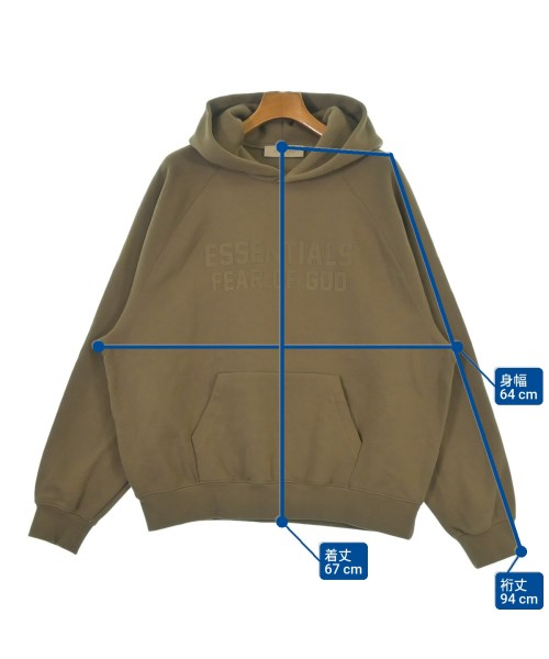 Fear of God ESSENTIALS（フィアオブゴッド　エッセンシャルス）パーカー 茶 サイズ:M メンズ/2200629904101