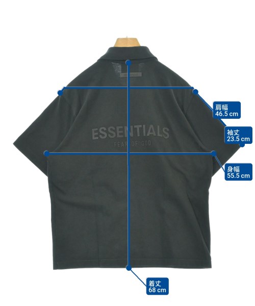 Fear of God ESSENTIALS（フィアオブゴッド　エッセンシャルス）ポロシャツ 黒 サイズ:XS メンズ/2200601205172