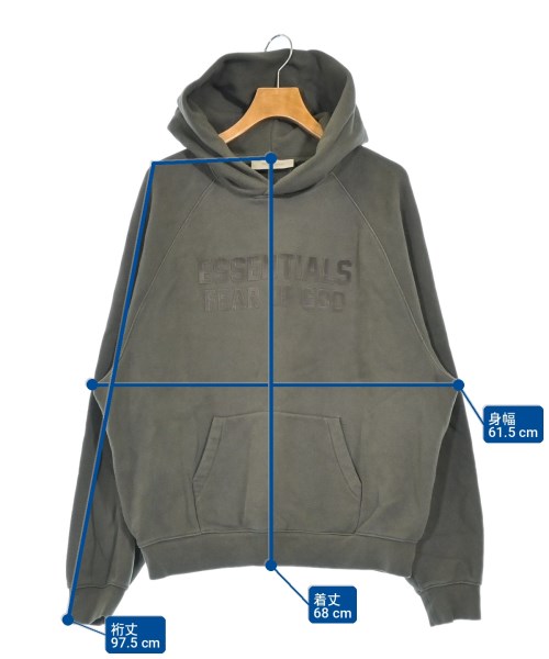 Fear of God ESSENTIALS（フィアオブゴッド　エッセンシャルス）パーカー グレー サイズ:M メンズ/2200694451029