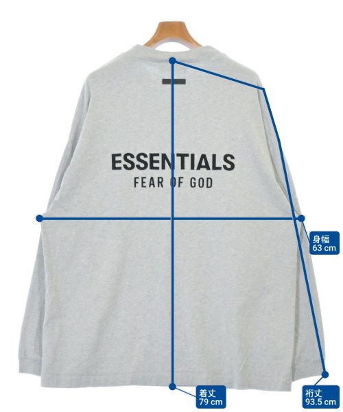 Fear of God ESSENTIALS（フィアオブゴッド　エッセンシャルス）Tシャツ・カットソー グレー サイズ:S メンズ/2200696237041