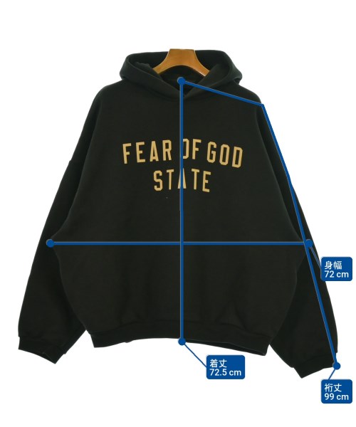 Fear of God ESSENTIALS（フィアオブゴッド　エッセンシャルス）パーカー 黒 サイズ:L メンズ/2200657462024