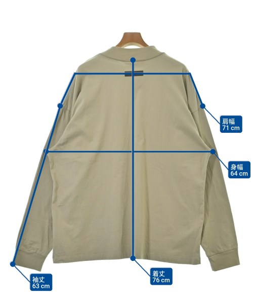 Fear of God ESSENTIALS（フィアオブゴッド　エッセンシャルス）Tシャツ・カットソー ベージュ サイズ:L メンズ/2200662180159
