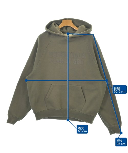 Fear of God ESSENTIALS（フィアオブゴッド　エッセンシャルス）パーカー カーキ サイズ:-(M位) メンズ/2200711130104