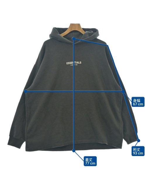 Fear of God ESSENTIALS（フィアオブゴッド　エッセンシャルス）パーカー グレー サイズ:M メンズ/2200713250169