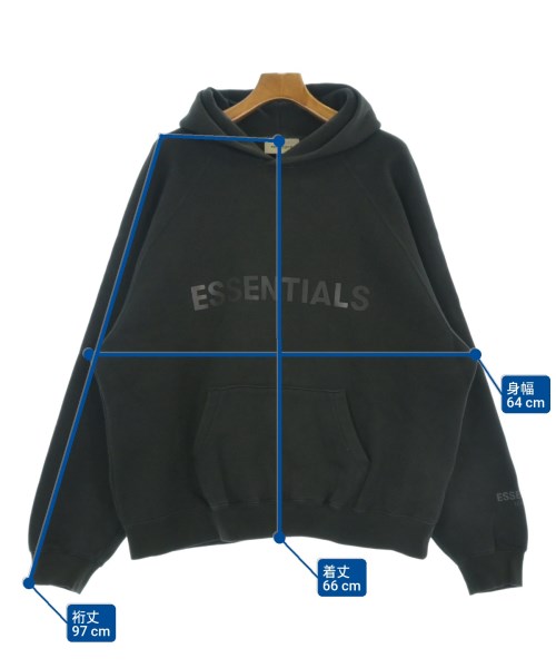 Fear of God ESSENTIALS（フィアオブゴッド　エッセンシャルス）パーカー 黒 サイズ:M メンズ/2200645029024