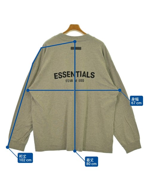 Fear of God ESSENTIALS（フィアオブゴッド　エッセンシャルス）Tシャツ・カットソー グレー サイズ:XL メンズ/2200654458068