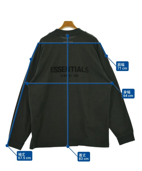 Fear of God ESSENTIALS（フィアオブゴッド　エッセンシャルス）Tシャツ・カットソー 黒 サイズ:XL メンズ/2200654458082