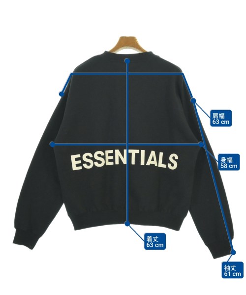 Fear of God ESSENTIALS（フィアオブゴッド　エッセンシャルス）スウェット 黒 サイズ:XS メンズ/2200701622350