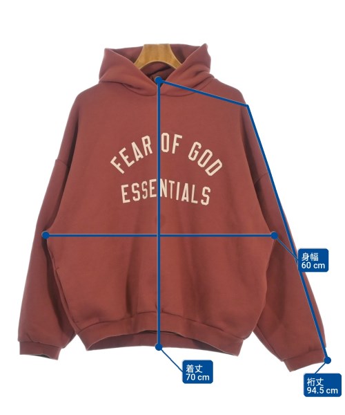 Fear of God ESSENTIALS（フィアオブゴッド　エッセンシャルス）パーカー 赤 サイズ:M メンズ/2200701099091
