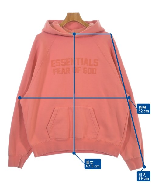 Fear of God ESSENTIALS（フィアオブゴッド　エッセンシャルス）パーカー ピンク サイズ:L メンズ/2200703500113