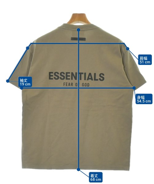 Fear of God ESSENTIALS（フィアオブゴッド　エッセンシャルス）Tシャツ・カットソー 茶 サイズ:XS メンズ/2200705391160