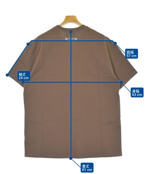Fear of God ESSENTIALS（フィアオブゴッド　エッセンシャルス）Tシャツ・カットソー 茶 サイズ:L メンズ/2200709161103
