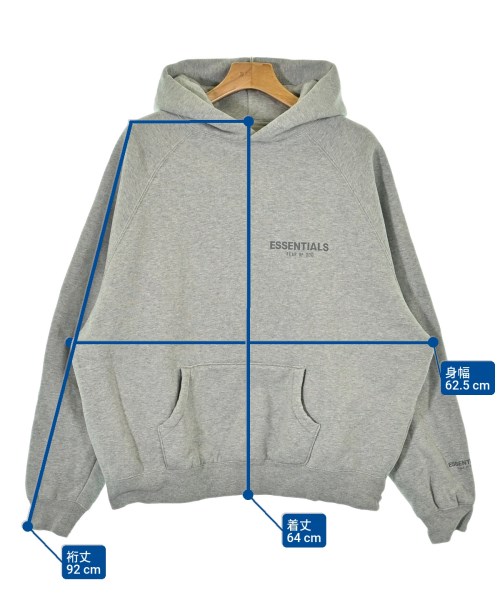 Fear of God ESSENTIALS（フィアオブゴッド　エッセンシャルス）パーカー グレー サイズ:L メンズ/2200667683044
