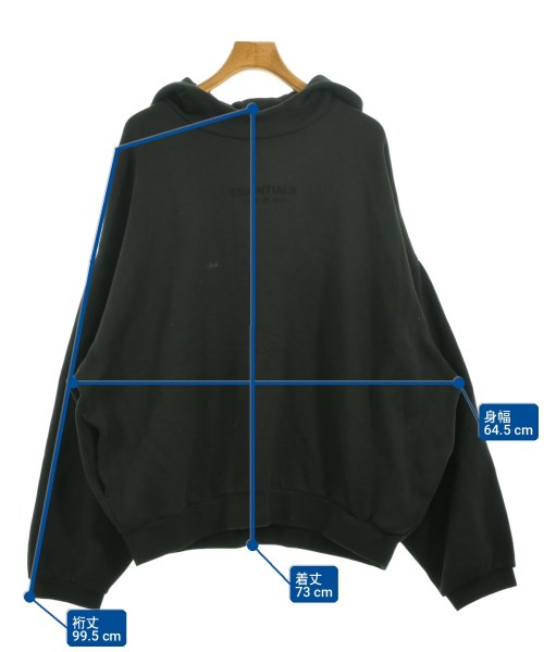 Fear of God ESSENTIALS（フィアオブゴッド　エッセンシャルス）パーカー 黒 サイズ:L メンズ/2200730800026