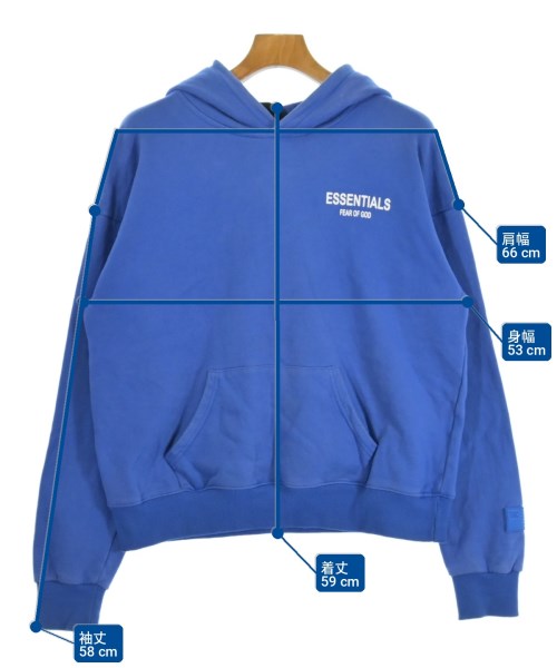 Fear of God ESSENTIALS（フィアオブゴッド　エッセンシャルス）パーカー 青 サイズ:S メンズ/2200733250019