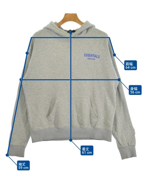 Fear of God ESSENTIALS（フィアオブゴッド　エッセンシャルス）パーカー グレー サイズ:S メンズ/2200733250026