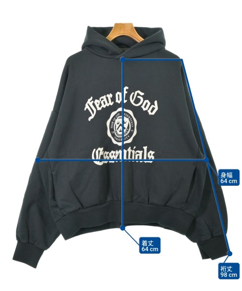 Fear of God ESSENTIALS（フィアオブゴッド　エッセンシャルス）パーカー 黒 サイズ:XL メンズ/2200735632035
