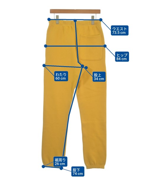 Fear of God ESSENTIALS（フィアオブゴッド　エッセンシャルス）スウェットパンツ 黄 サイズ:XS メンズ/2200682481045