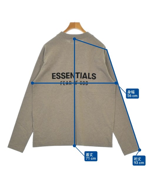 Fear of God ESSENTIALS（フィアオブゴッド　エッセンシャルス）Tシャツ・カットソー ベージュ サイズ:XS メンズ/2200672945786