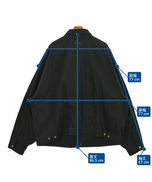 Fear of God ESSENTIALS（フィアオブゴッド　エッセンシャルス）デニムジャケット 黒 サイズ:XL メンズ/2200688020019