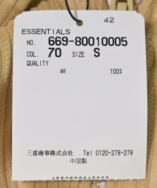 Fear of God ESSENTIALS（フィアオブゴッド　エッセンシャルス）その他 ベージュ サイズ:S メンズ/2200689425066