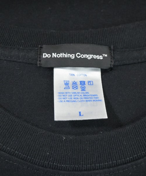 DONOTHING CONGRESS（ドゥーナッシングコングレス）Tシャツ・カットソー 黒 サイズ:L メンズ/2200698231023