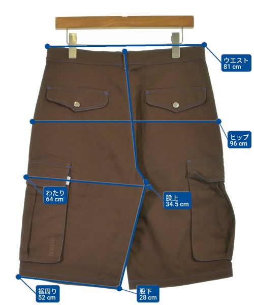 -（ソノタ）ショートパンツ 茶 サイズ:30(M位) メンズ/2200736889230
