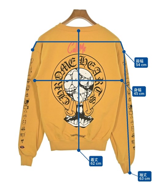 CHROME HEARTS（クロムハーツ）スウェット 黄 サイズ:XS メンズ/2200539639049