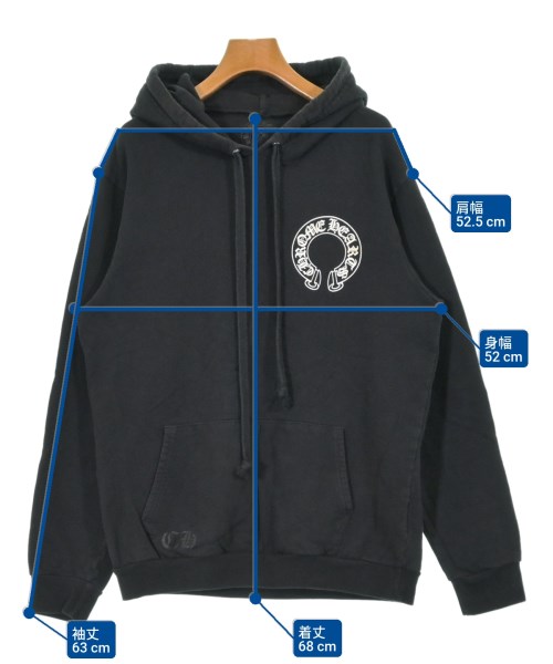 CHROME HEARTS（クロムハーツ）パーカー 黒 サイズ:XL メンズ/2200612678071
