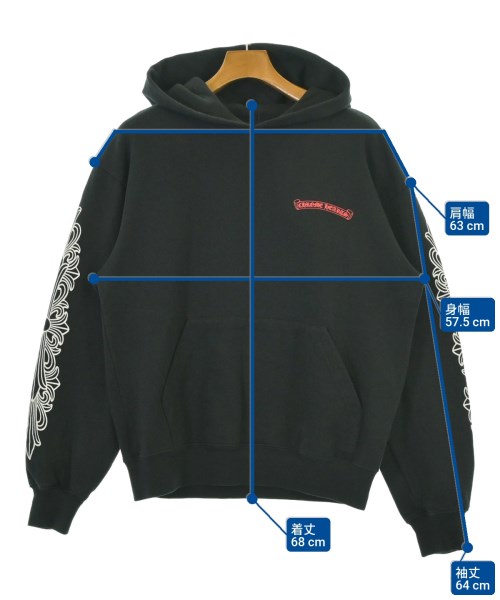 CHROME HEARTS（クロムハーツ）パーカー 黒 サイズ:M メンズ/2200677979229