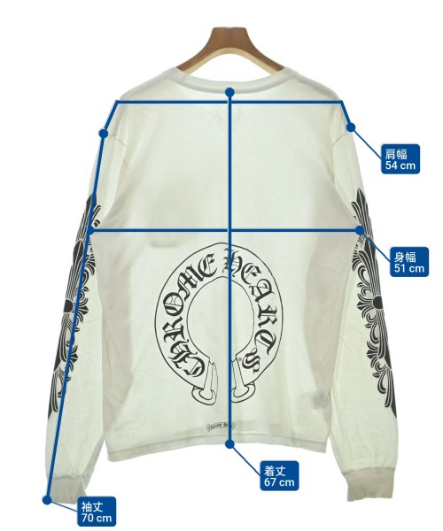 CHROME HEARTS（クロムハーツ）Tシャツ・カットソー 白 サイズ:L メンズ/2200680697028
