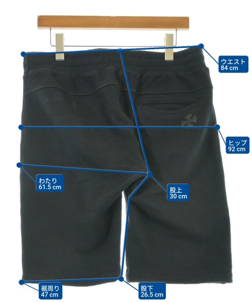 CHROME HEARTS（クロムハーツ）ショートパンツ 黒 サイズ:L メンズ/2200657369033