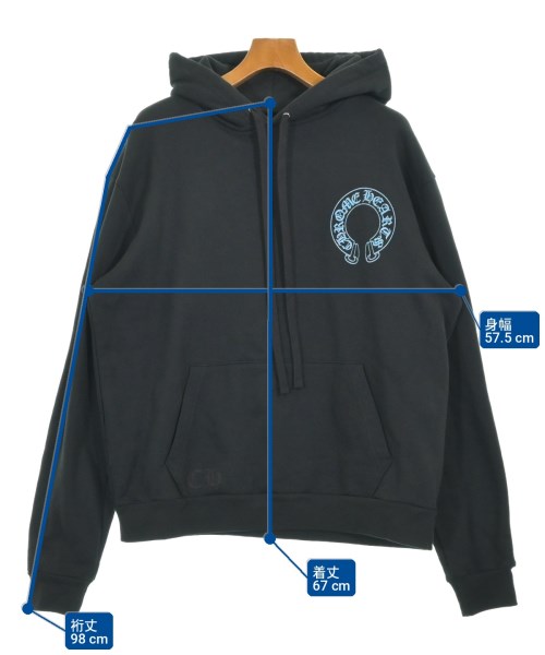 CHROME HEARTS（クロムハーツ）パーカー 黒 サイズ:S メンズ/2200718889029