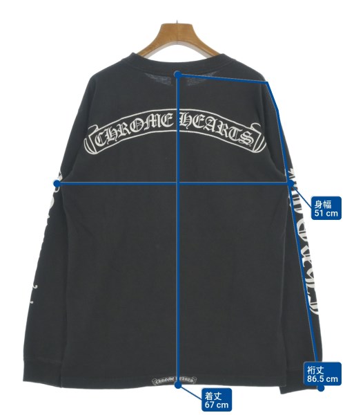 CHROME HEARTS（クロムハーツ）Tシャツ・カットソー 黒 サイズ:M メンズ/2200691580074
