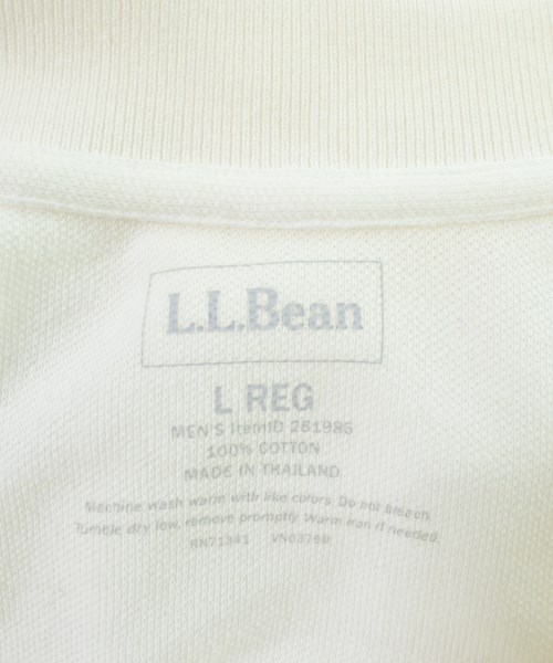 L.L.Bean（エルエルビーン）ポロシャツ 白 サイズ:L メンズ/2200642489043