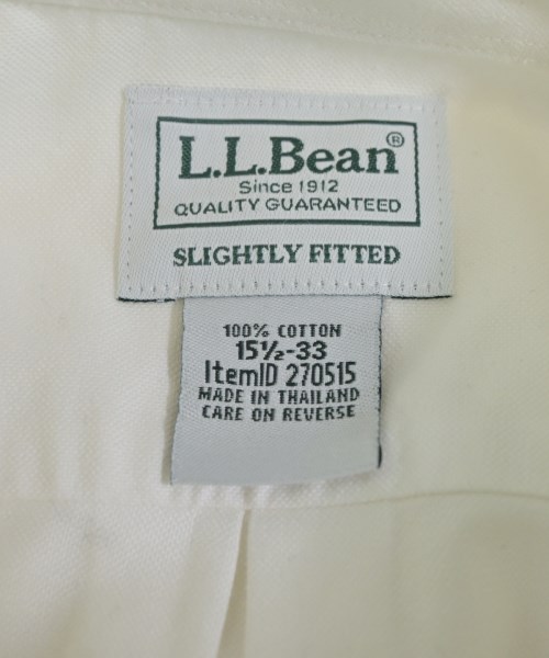 L.L.Bean（エルエルビーン）カジュアルシャツ 白 サイズ:15 1/2(M位) メンズ/2200657841812