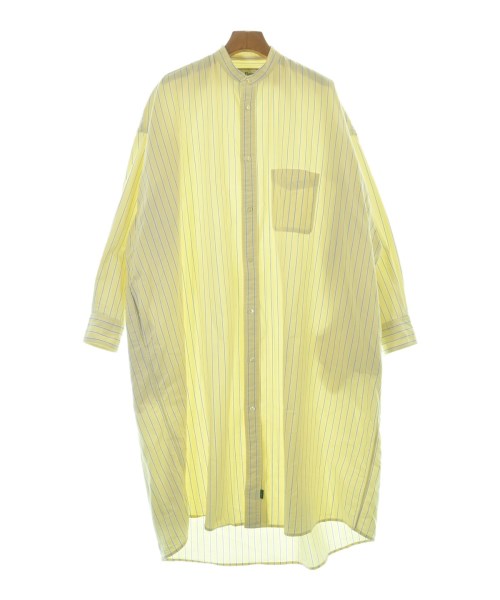L.L.Bean(エルエルビーン)シャツワンピース 黄 サイズ:M/2200682752015