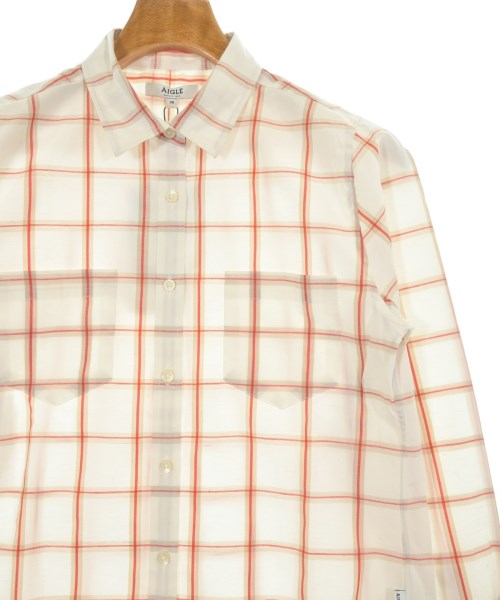 AIGLE（エーグル）カジュアルシャツ 白 サイズ:38(M位) レディース/2200621763041