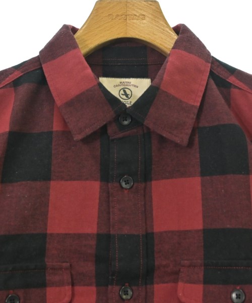 AIGLE（エーグル）カジュアルシャツ 赤 サイズ:L メンズ/2200613136143