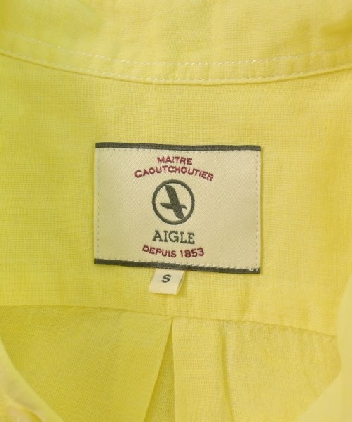 AIGLE（エーグル）カジュアルシャツ 黄 サイズ:S レディース/2200616194058