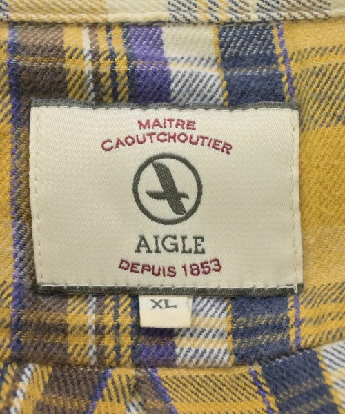 AIGLE（エーグル）カジュアルシャツ 黄 サイズ:XL メンズ/2200675683029