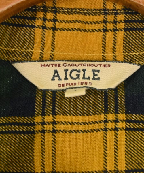 AIGLE（エーグル）カジュアルシャツ 黄 サイズ:S メンズ/2200690606010